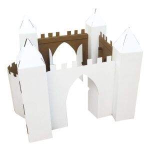 Castillos de cartón de juguete sin impresión para colorear producidos y diseñados en México