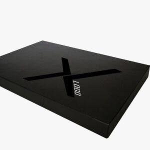 Estuche de lujo de cartón rígido para tablets o dispositivos electrónicos producción en Guadalajara, México