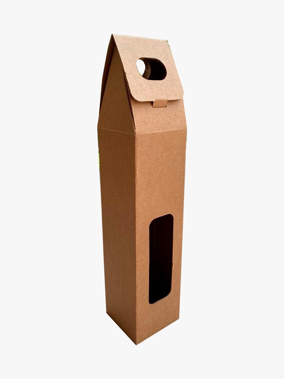 BOX FOR A BOTTLE OF WINE CARDBOARD BOX WITHOUT PRINTING FOR A BOTTLE OF WINE