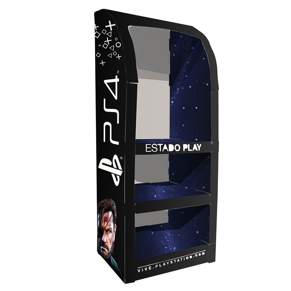 EXHIBITOR PS4 CARDBOARD EXHIBITOR