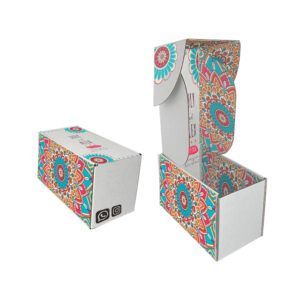 CAJAS DE CARTÓN CORRUGADO IMPRESAS PERSONALIZADAS PARA ECOMMERCE, CAJA E-COMMERCE ALTA 2 19.5X37.5X12 ALTO CM. EMPRESA MEXICANA