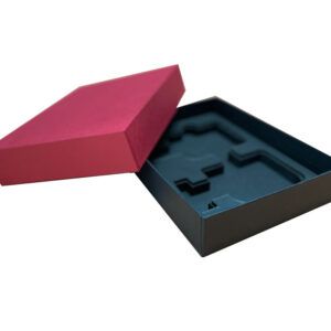 Estuche de lujo de cartón rígido para venta en bajo y alto volumen