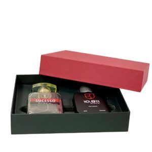 Caja premium fondo y tapa para perfumes forrada