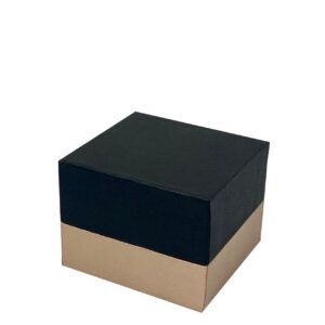 Caja de cartón rígido premium forrada